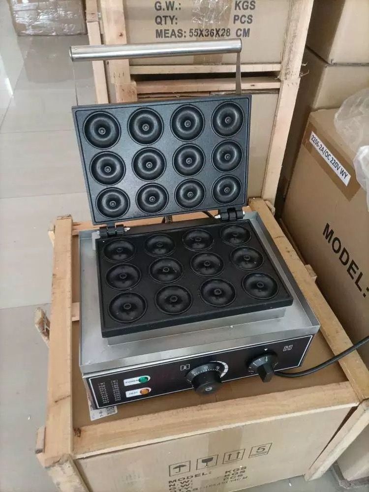 Commercial donut machine Electric Donut Maker 12 Holes Commercial Donut Machine 2000W Electric Doughnut Machine Double-Side