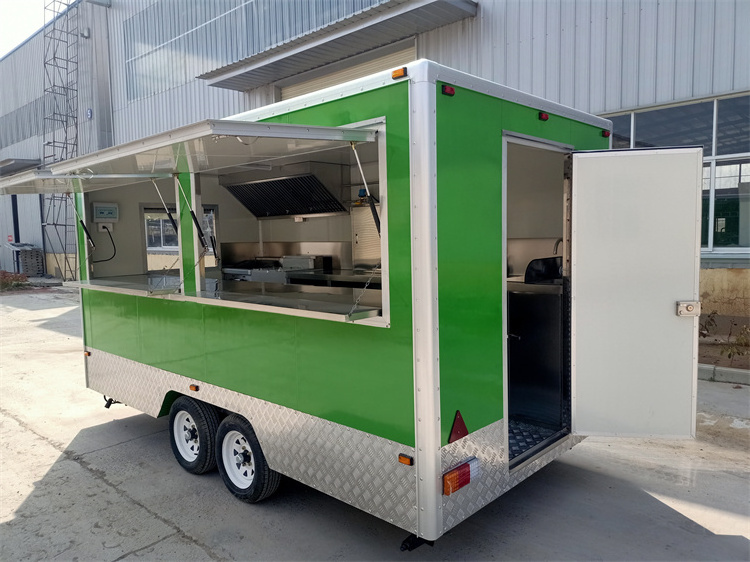 2023 14ft Best Selling Outdoor Concession Food Trailer, Mobile Fast Food Trailer