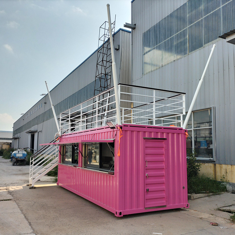 2023 Food Container Restaurant with Kitchen shipping container food kiosk booth