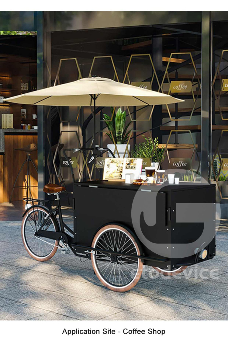 Mobile Food Bike Carts Bicycle  Mobile Hot Dog Cart for sale Bike Food Cart