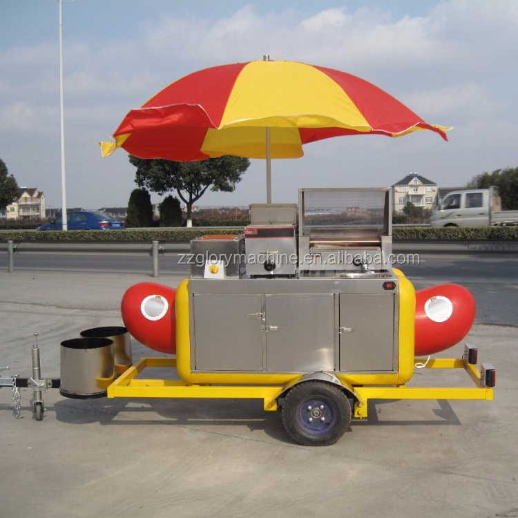 Hot Dog Cart/ Hot Dog Cart for Sale/ Outdoor Street Hot Dog Cart For Sale