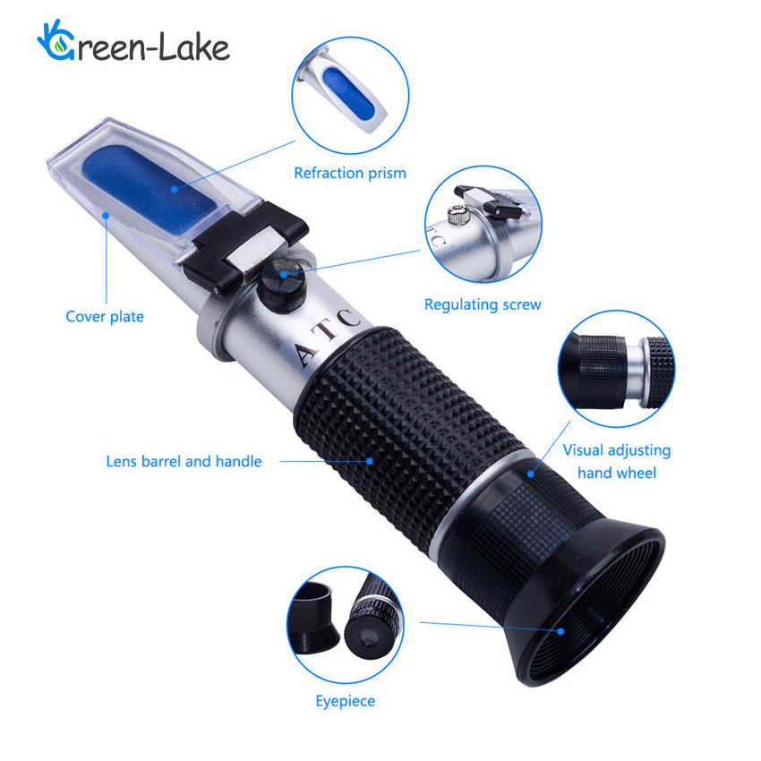 Portable handheld auto saccharimeter fructose sucrose brix meter fruit Jam China  refractometer refractometers for sugar content