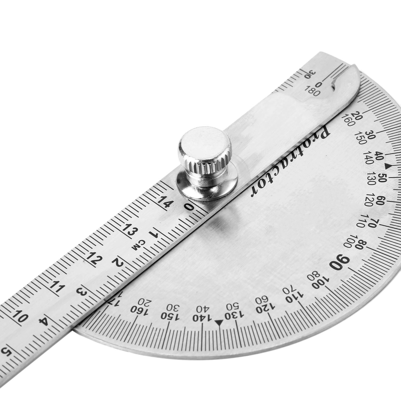 Stainless steel angel ruler 100mm 180 degree Protractor