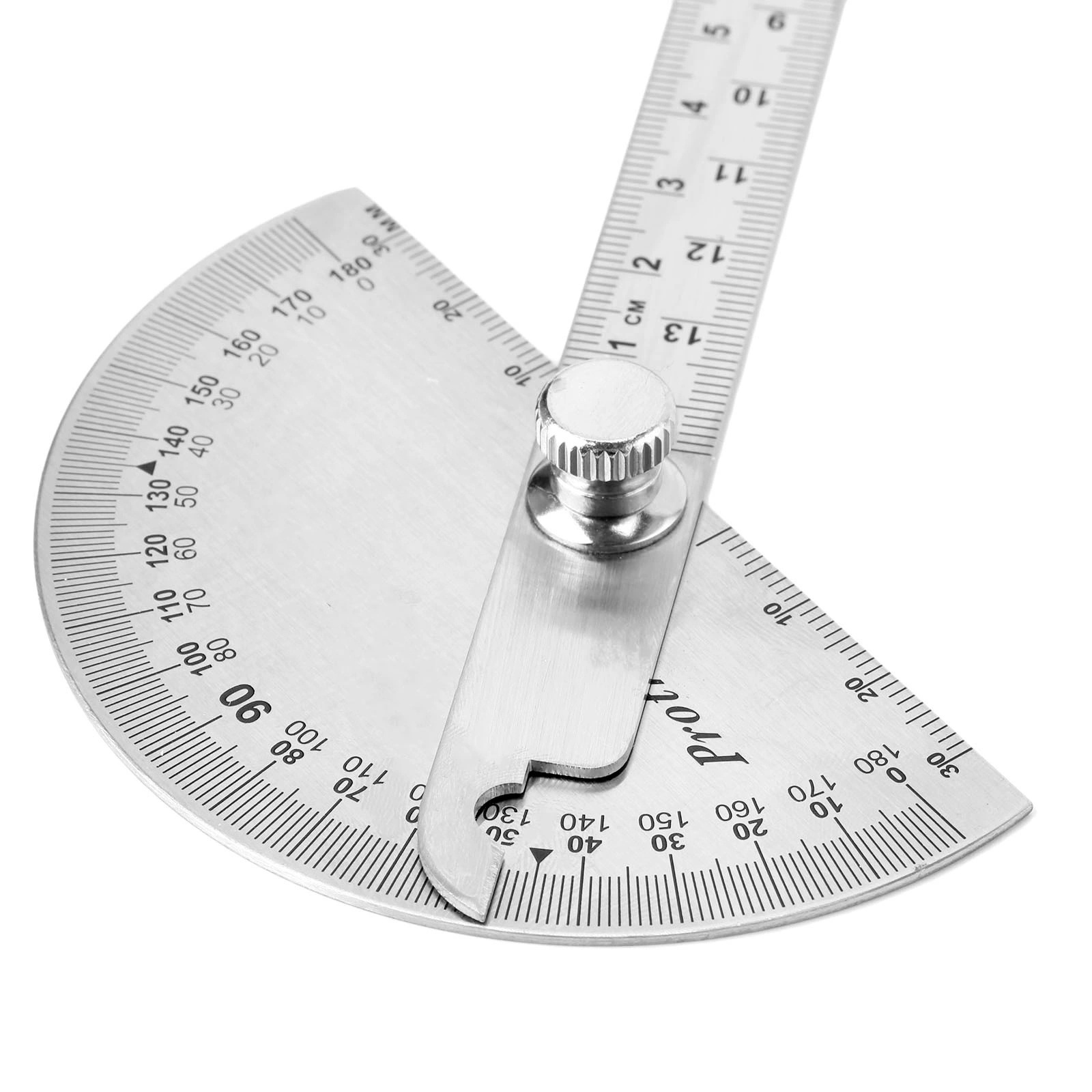 Stainless steel angel ruler 100mm 180 degree Protractor