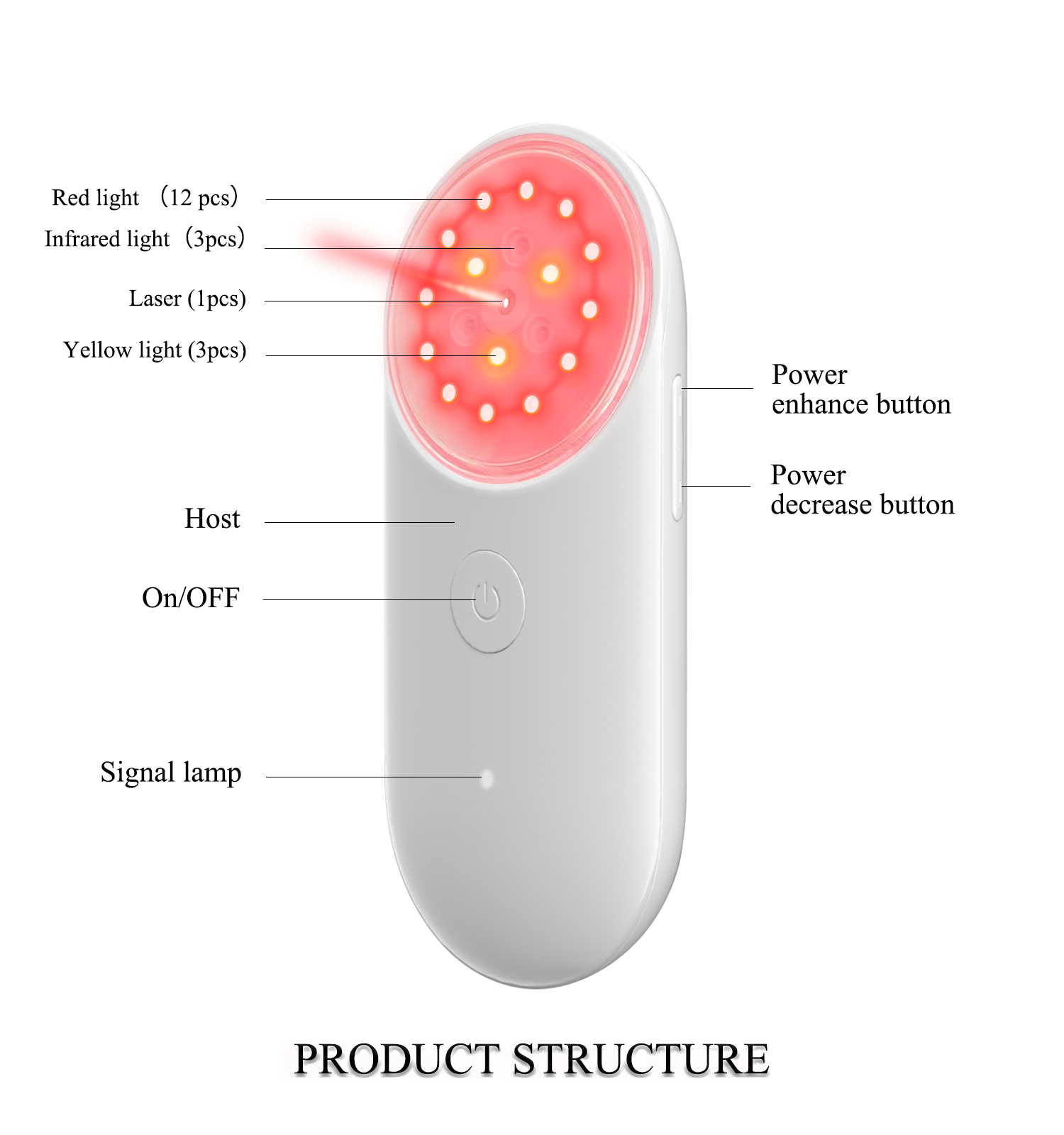 home use portable led light facial instrument ems lifting beauty device face and neck lift