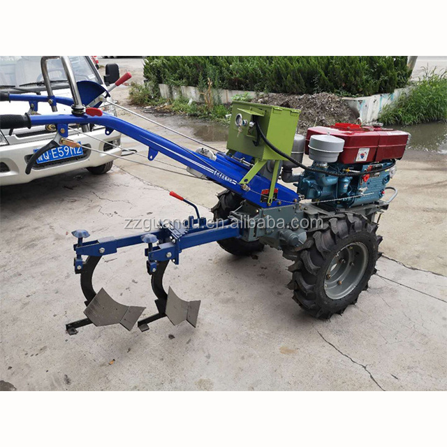 factory supply High Quality multifunctional 15hp 18hp 20hp tractors 2 Wheel Walking Hand Tractor / power tiller