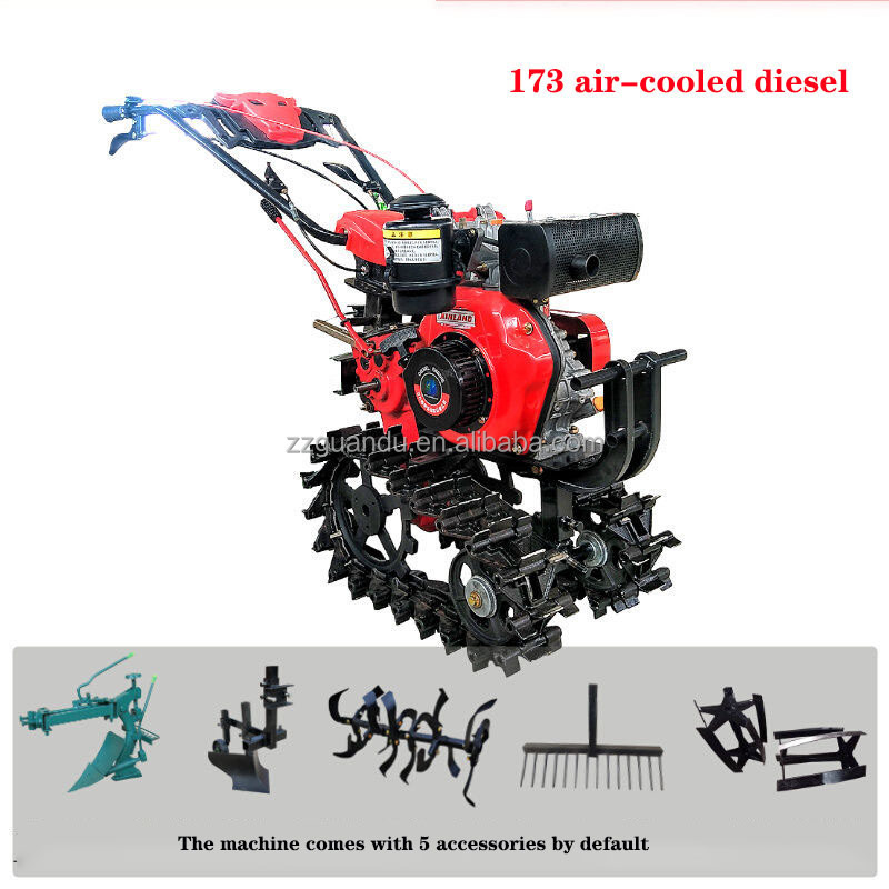 7HP 9HP cultivator power tiller machine with attachments price /agricultural gasoline diesel rotary tiller