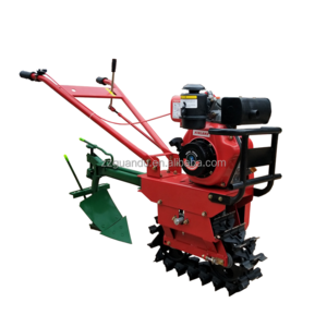 ZZGD rotary tiller 7hp 9hp small gasoline diesel multifunctional cultivators ploughing ditching ridging weeder walking tiller