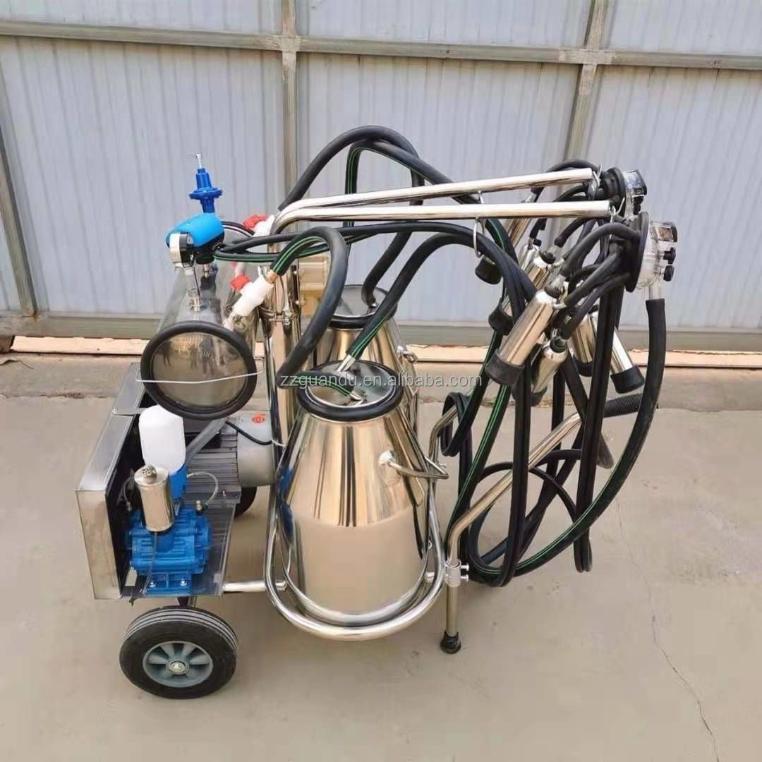 Electric Pulse Adjust Speed Automatic Stop Goat Milking Machine Sheep Farm Equipment Portable Goat Milking Machines