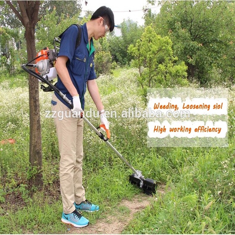 Gasoline grass weeder for garden farm machine