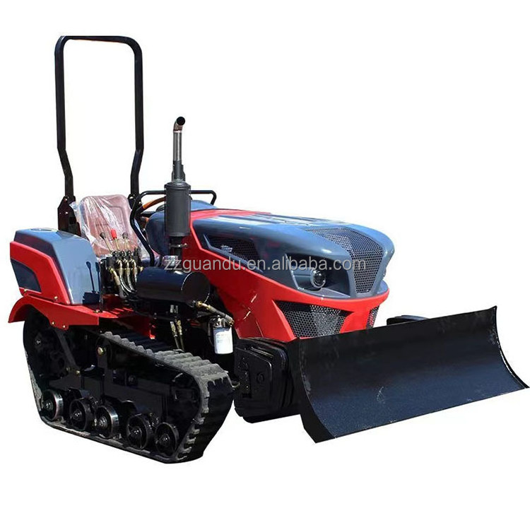 Ride on china agricultural machinery mini crawler cultivator Farm Ploughing Machine Rotary power Tiller