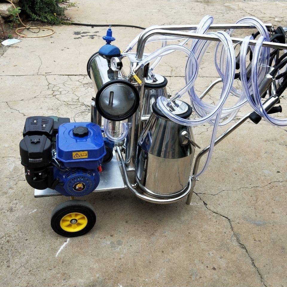 Electric Pulse Adjust Speed Automatic Stop Goat Milking Machine Sheep Farm Equipment Portable Goat Milking Machines