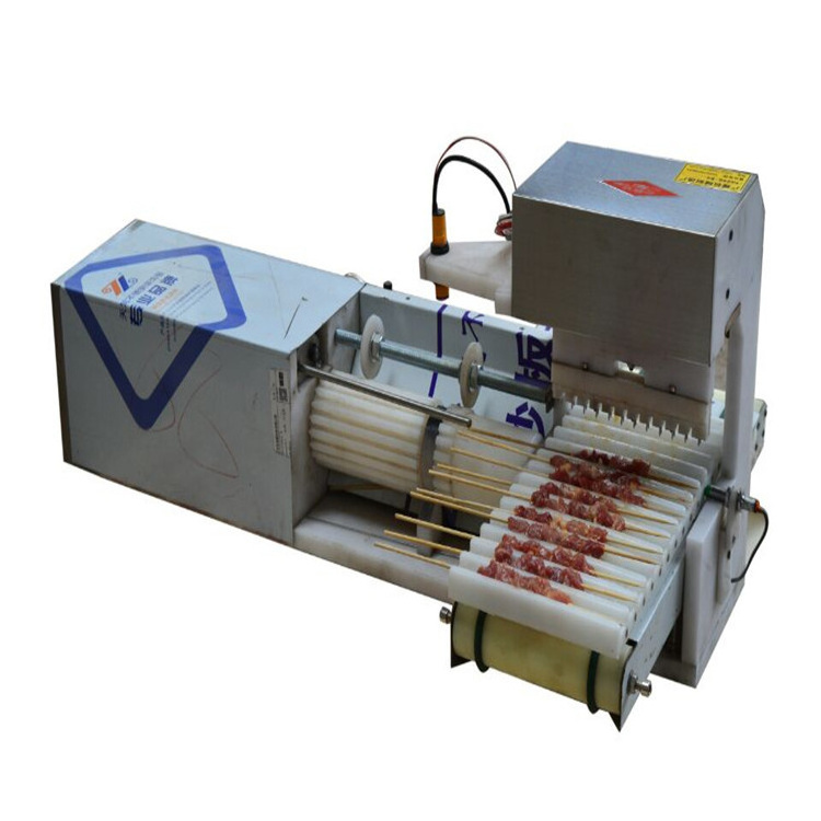 Meat wearing string machine/Chicken Meat satay Kebab Skewer Machine