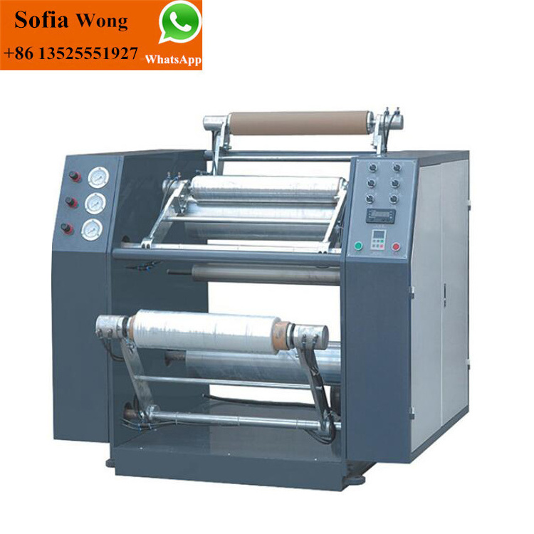 Aluminium Foil Household Foil PVC PE Cling Film Roll Rewinding Machine