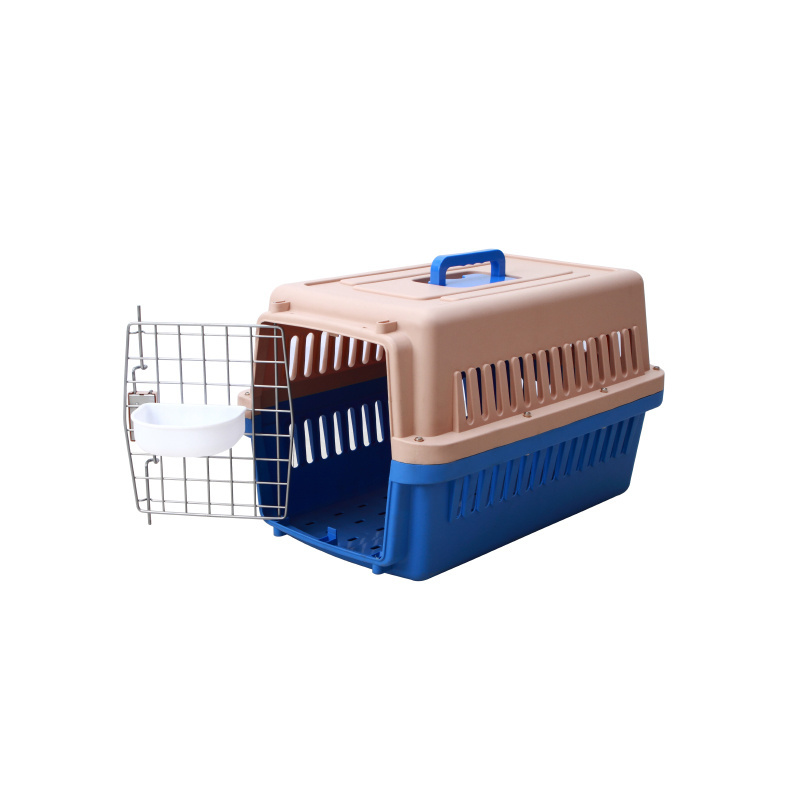 HOT  Sellers PET Plastic Cage  Dog Carrier Travel Cat Trolley Cage Outdoor Pet Air Box