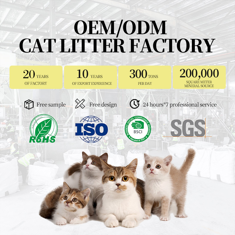 Fast Delivery Strong Clumping Low Dust High Quality Bulk Wholesale Bentonite Cat Litter