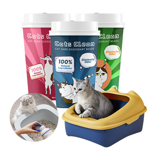 OEM Cat Deodorizer Fragrance Bacteriostasis Absorbs Odor Eliminate Clean Air Natural Cat Litter Sand Box Mate Deodorant Bead