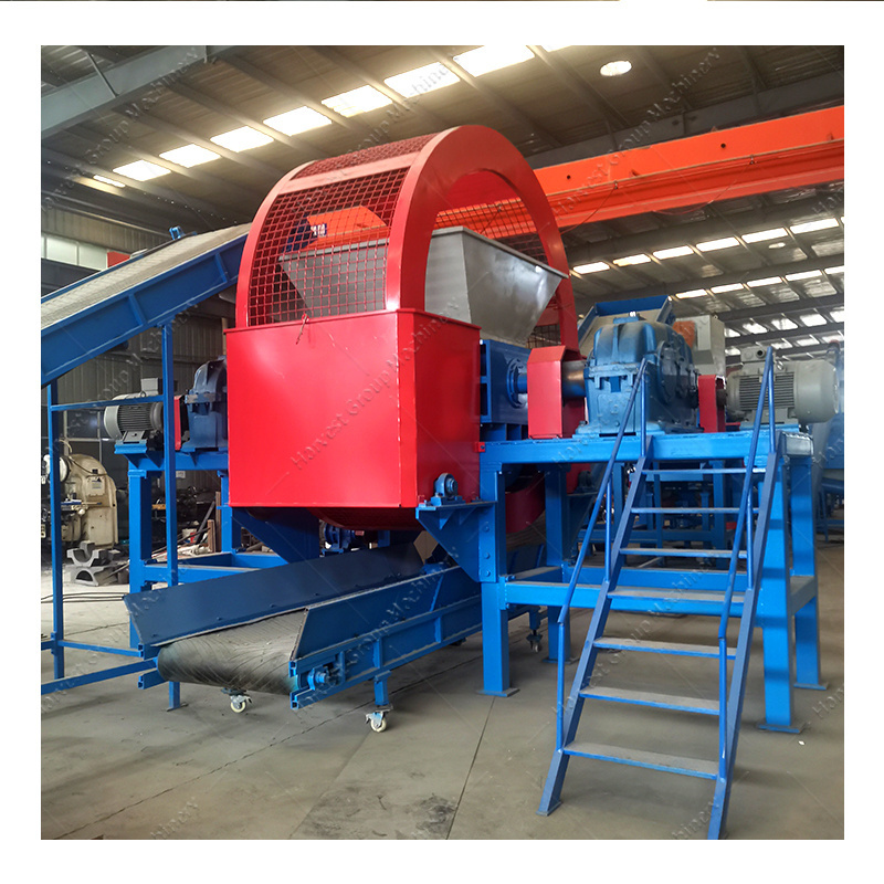 Full Automatic Waste Tire Recycling Rubber Granule Tire shredder machine tire granulator machinery