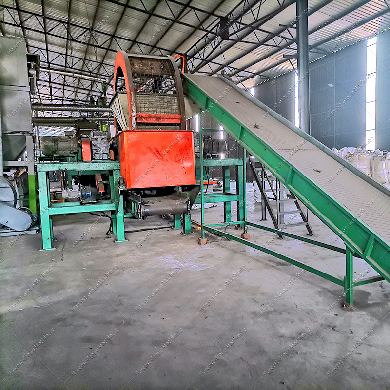 Multi Automatic PLC whole tire shredder tyre shredding machine tire recycling machine