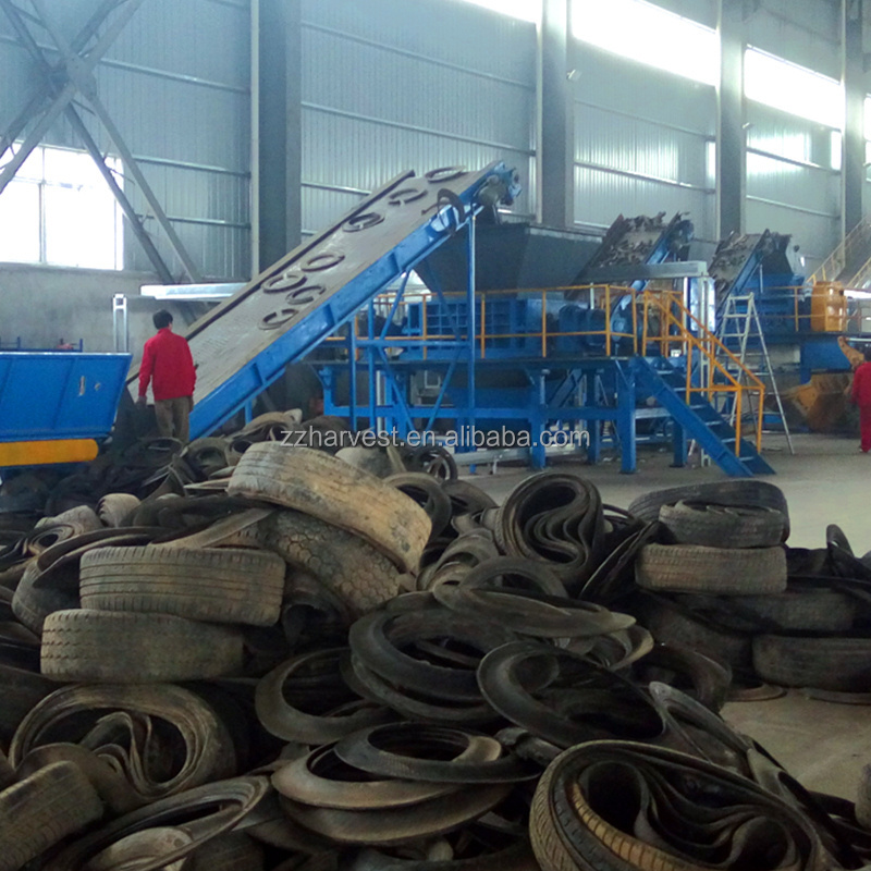 factory price Used tire recycling machine tire crushing machine tire shredder recycling