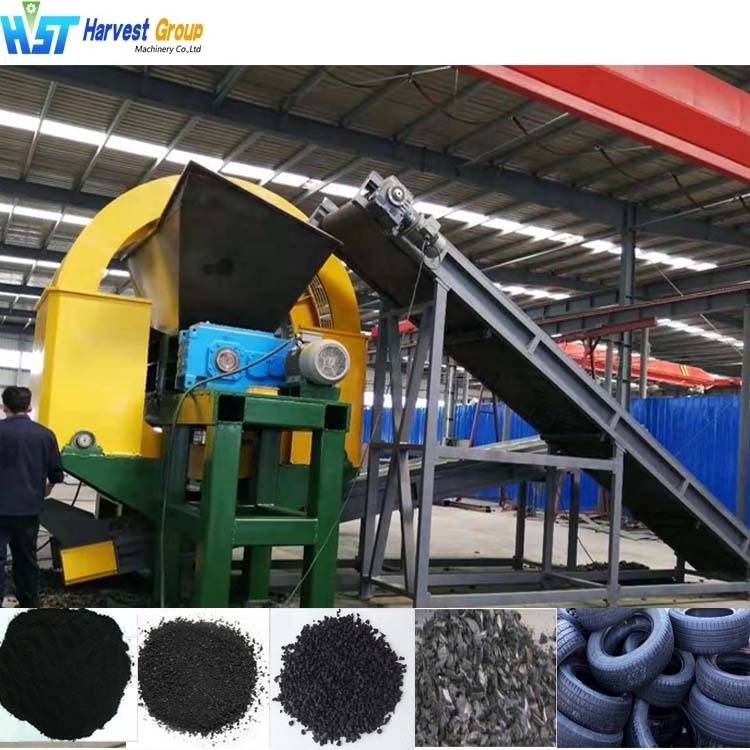 factory price Used tire recycling machine tire crushing machine tire shredder recycling