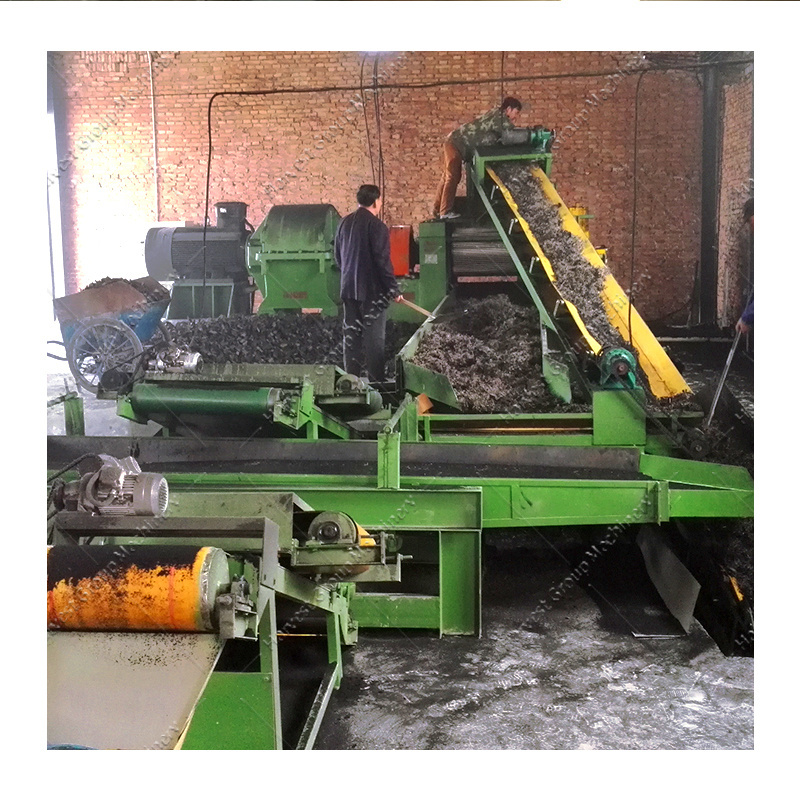 Recycling Rubber Tire Machine Wasted Tires Shredder for Rubber Granule car tyre crusher machine