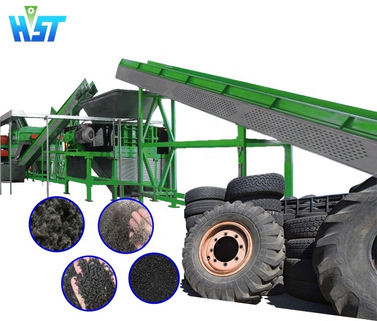 Full intelligent waste tires recycling old tire machine/tire recycling equipment in turkey