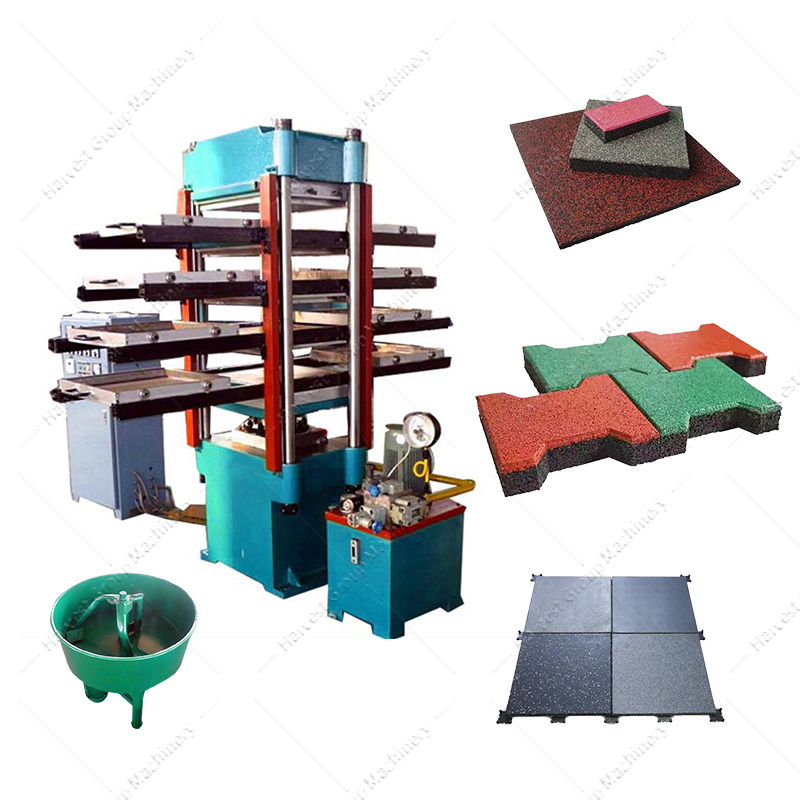 CE/ISO automatic rubber tile paver making machine rubber mold vulcanizer machine rubber tile making machine