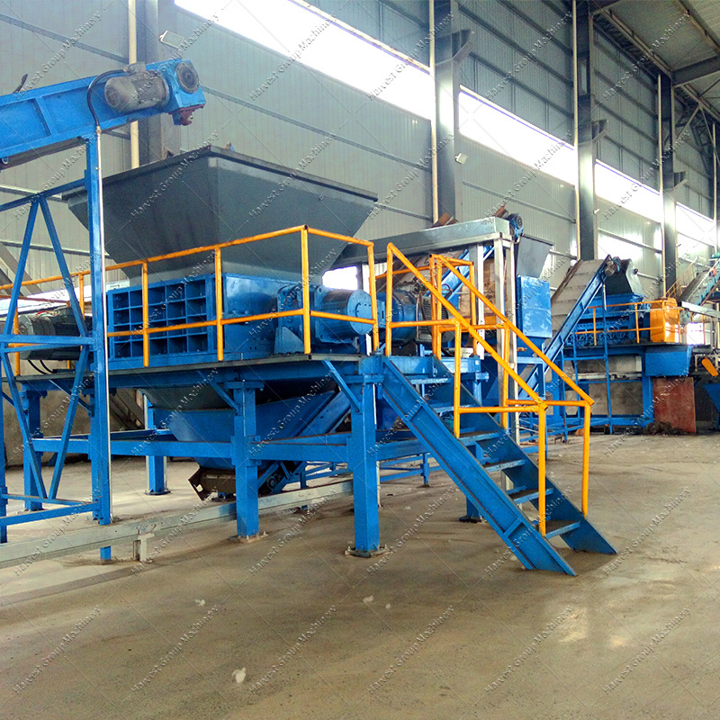 Factory Rubber Tyre Shredder Prices Waste Tire Recycling Rubber Powder Making Machine Waste Tire Recycling Production Line