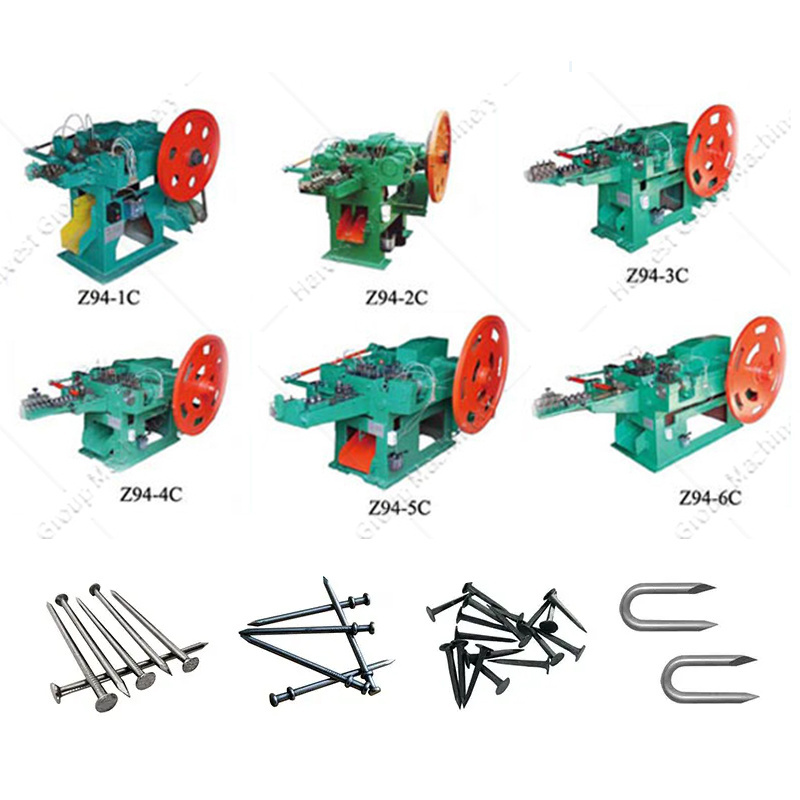 automatic high speed iron machines for making nails and screws roofing nail making machine