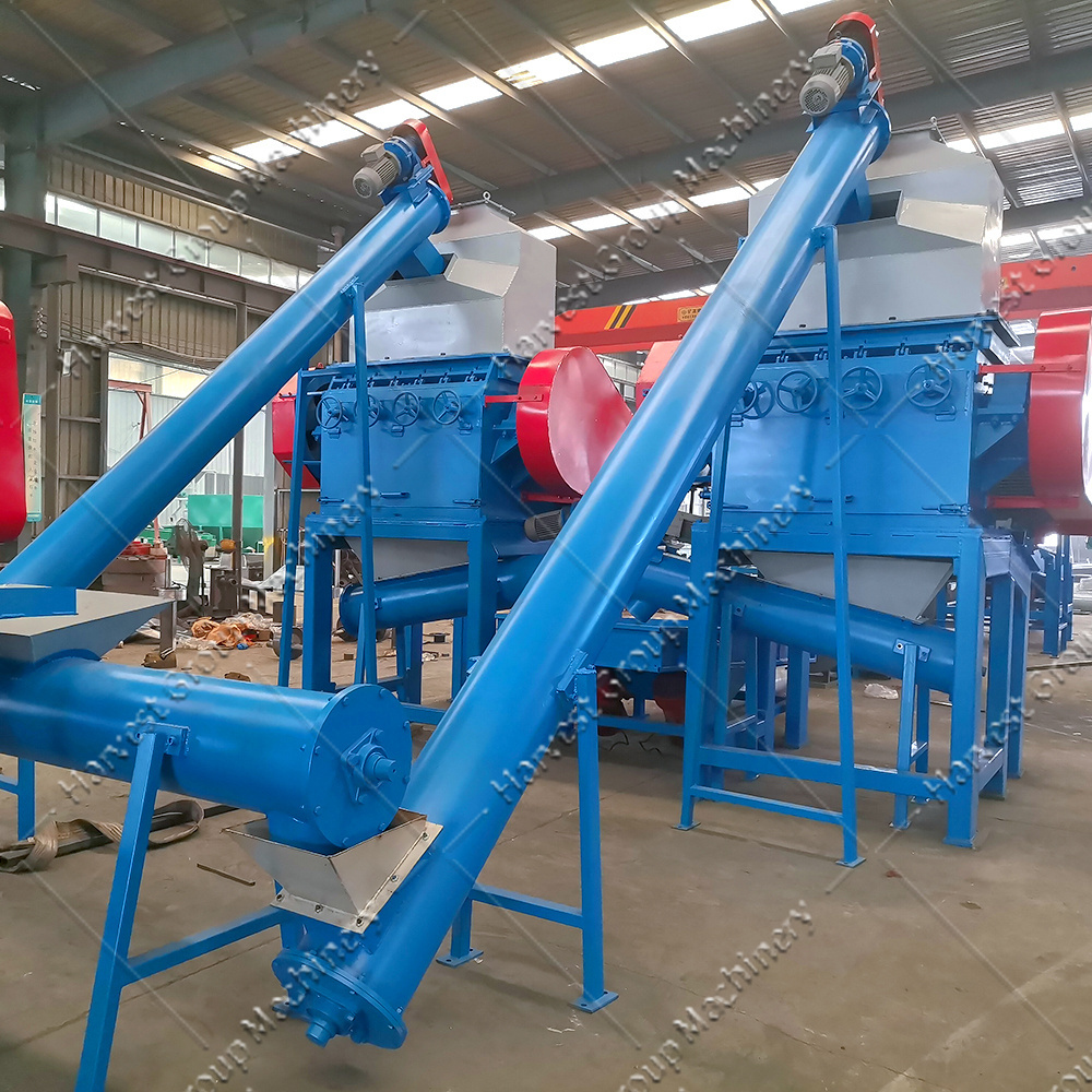 Big plc tire sidewall cutter waste tyre recycling rubber powder machine old tyre recycling machine