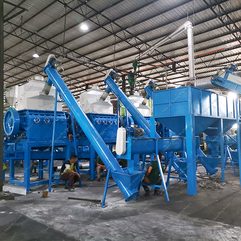 Full Automatic Waste Tire Recycling Rubber Granule Tire shredder machine tire granulator machinery