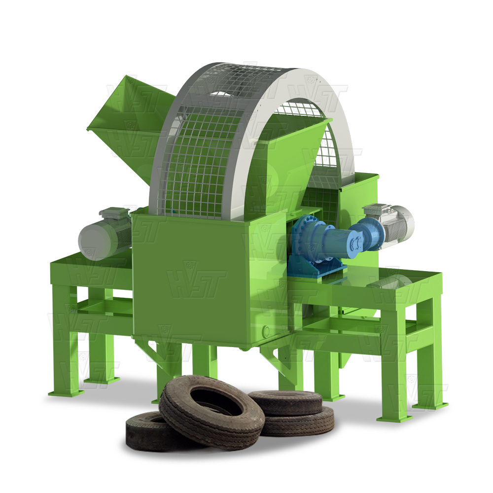 Tire Shredder Machine To Make Crumb Rubber Used tire recycling machine rubber tire machine Price