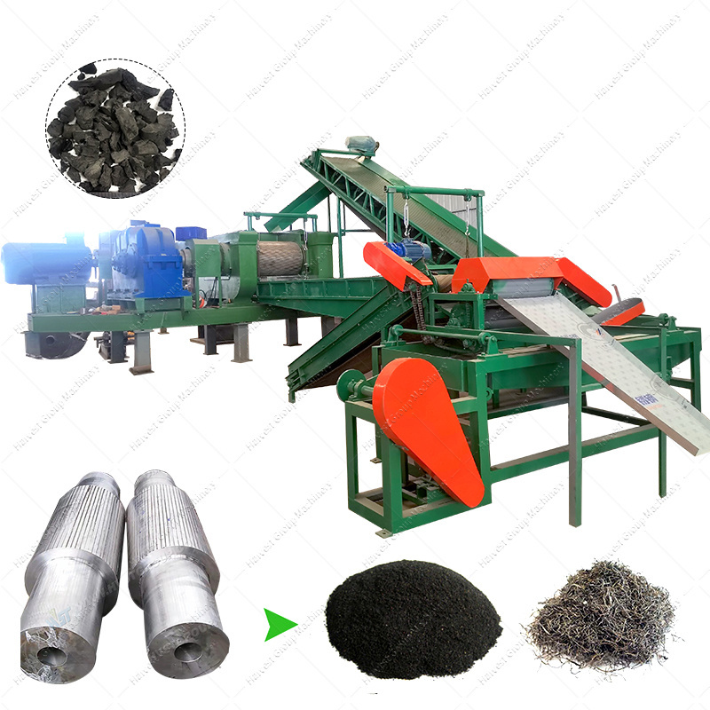 Full Automatic Customizable Used Tyre Cutter/Tyre Recycling Machine/Tyre Shredder tire cutter machine