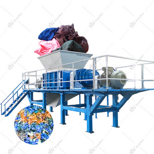 Scrap Metal Plastic Wood Glass Clothes Shredder Large Capacity Multifunctional Shredder textile shredder