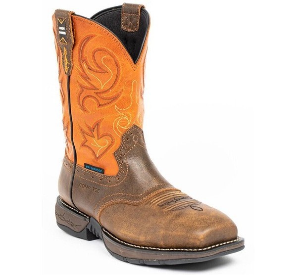 Botas Vaquera Plus Size Western Cowboy Platform Boots with Embroidered Men' s Boot