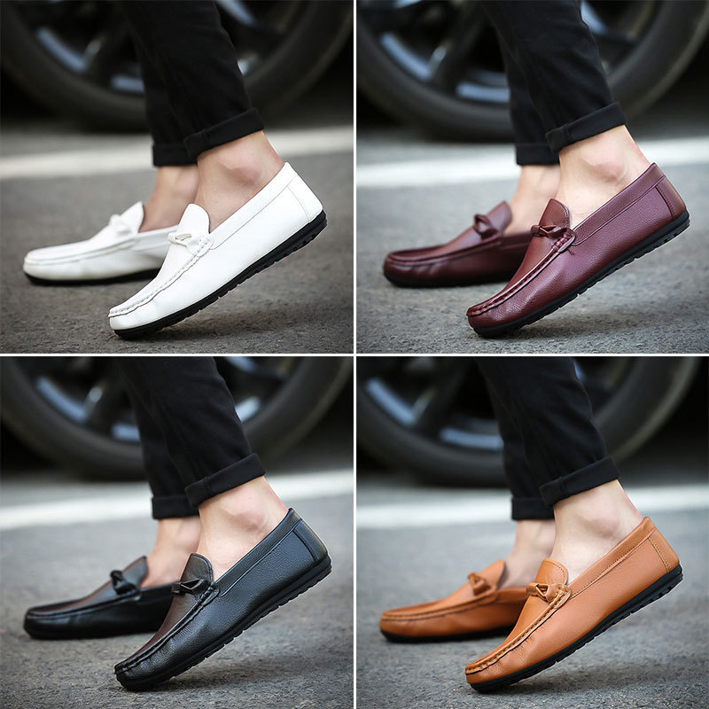 Wholesale Custom Mens Slip On Loafers Shoes Breathable Summer Driver Dress Shoes