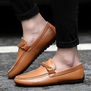 Wholesale Custom Mens Slip On Loafers Shoes Breathable Summer Driver Dress Shoes