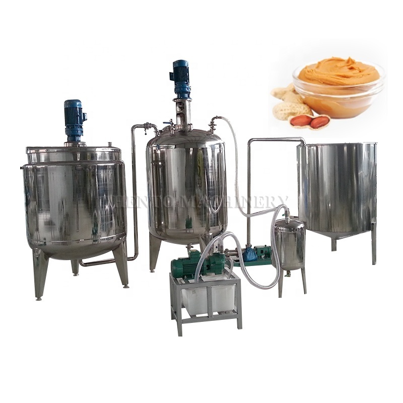 Professional Factory Automatic Industrial Peanut Butter Making Machine / Peanut Butter Production Line