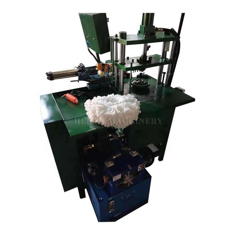 Automatic Loop Mop Making Machine / Recycled Cotton Yarn Wet Mop Head Filling Mop Head / Mop Head Making Machine