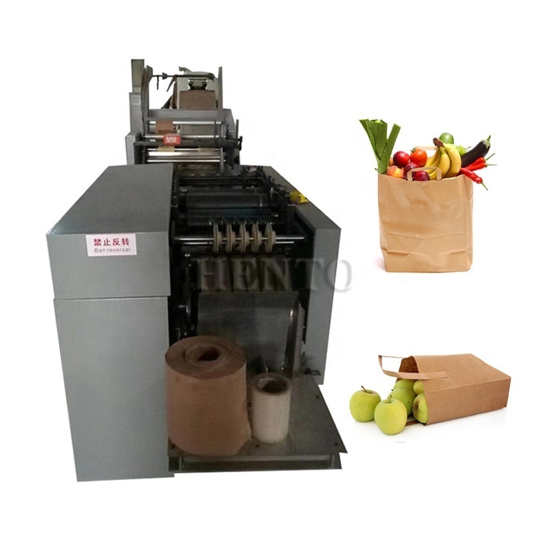 Easy Operation Square Bottom Paper Bag Making Machine / Paper Bag Printing Machine Printer / Fruit Paper Bag Machine