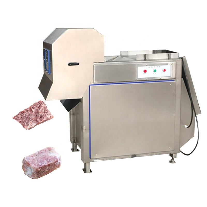 Long Service Life Frozen Meat Dicer / Frozen Meat Block Slicer / Frozen Meat Dicing Machine