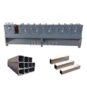 Simple Operation Square Tube Roll Forming Machine / Steel Square Tube Forming Machine / Square Tube Making Machine