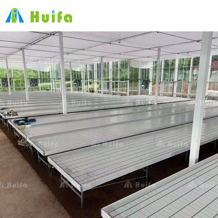 Huifa Indoor Farming Hydroponic Growing System 4x8 Flood Table Rolling Table