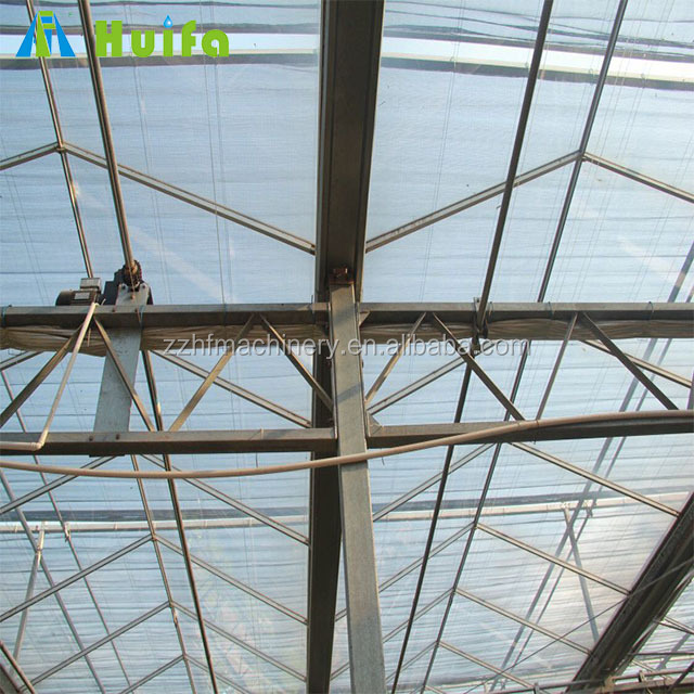 2023 Hot Sale Low Price Glass Greenhouses Used Intelligent Glass Greenhouse With Pad And Fan Cooling System