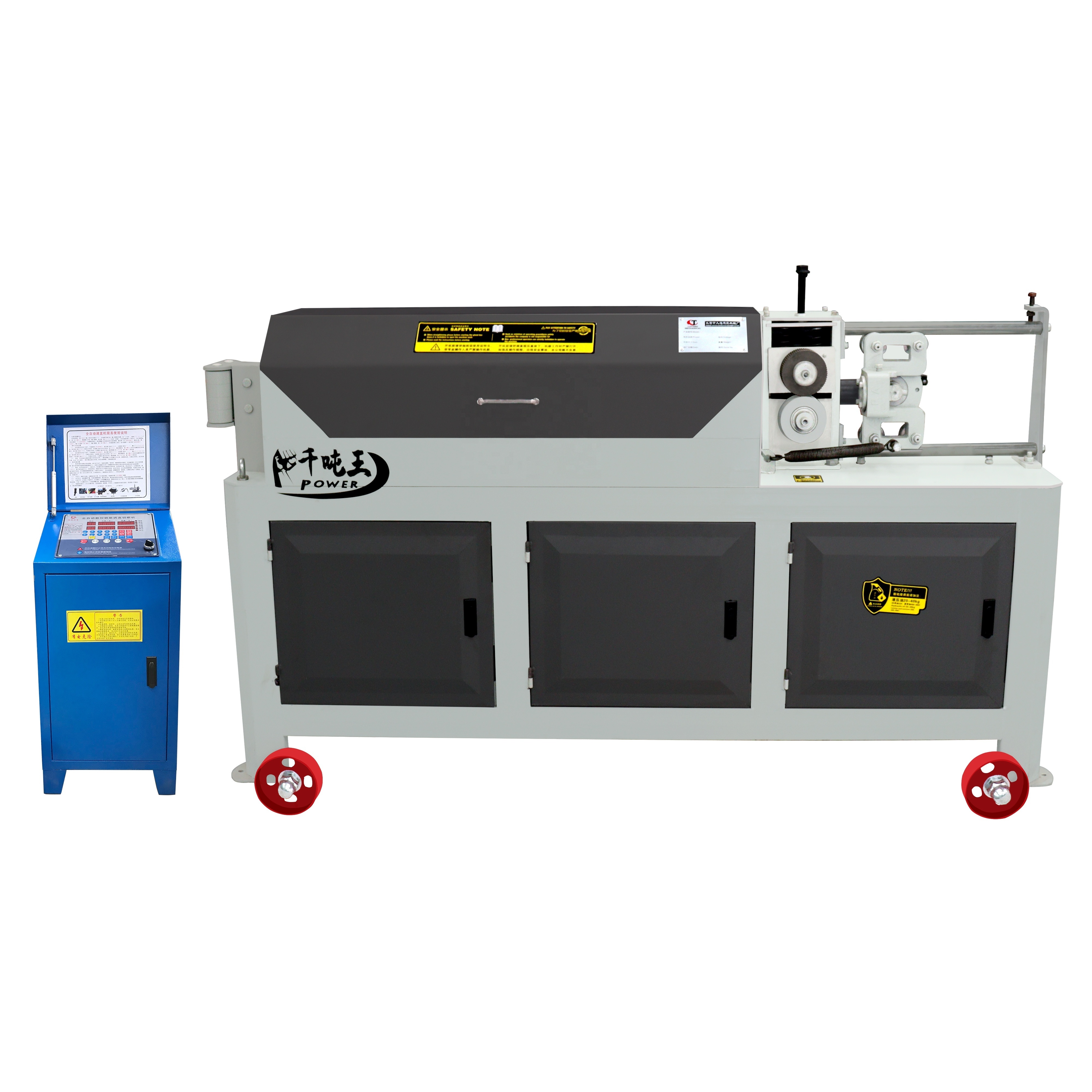 Automatic Rust Removing Scaffolding Straightening And Painting Machine Steel Metal Pipe Straightener