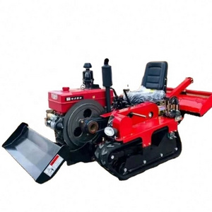 Crawler Type Rotary Tiller 35Hp 25Hp Multifunctional Plow, Weeding Tractor, Hot Selling Greenhouse Orchards Factory Supply