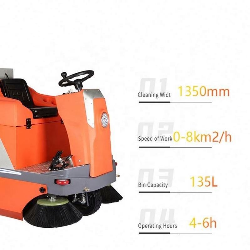 Battery Operated Industry Electric Floor Scrubber Rider Dryer Ride On Auto