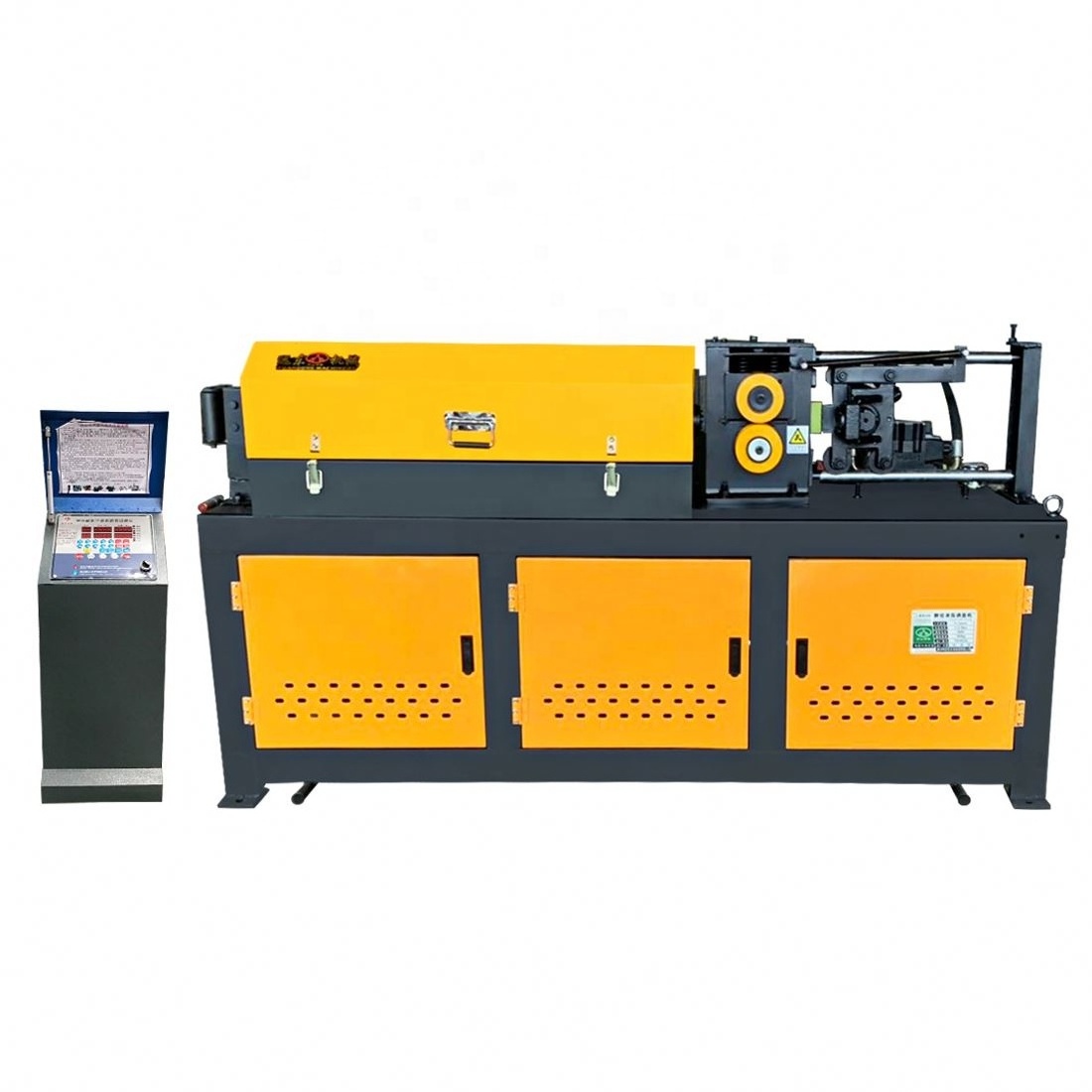 Automatic Rust Removing Scaffolding Straightening And Painting Machine Steel Metal Pipe Straightener