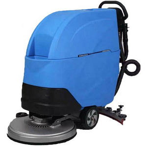 Electric Hand Propelled Floor Sweeper Tile Scrubber